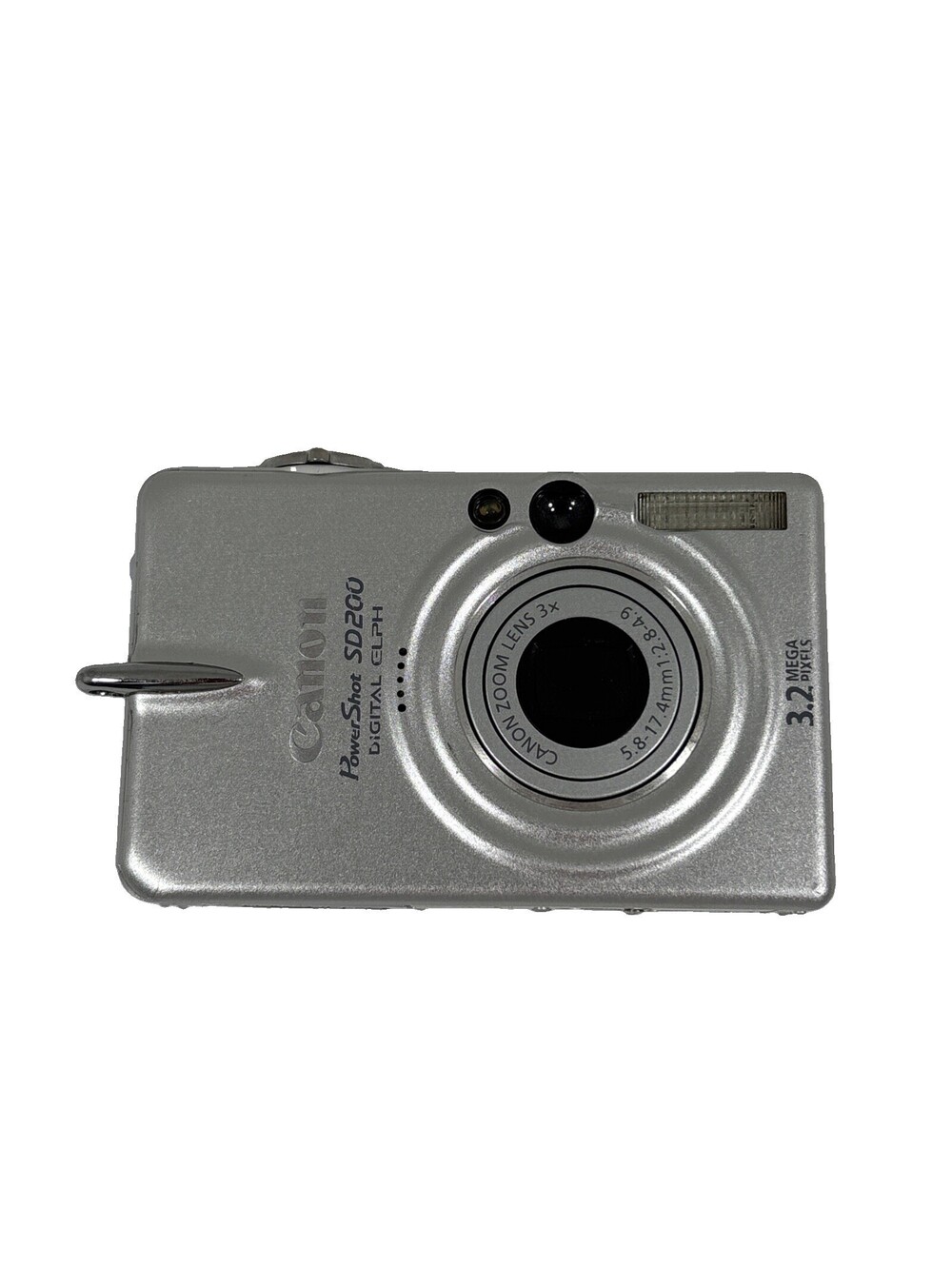 Canon PowerShot SD200 Digital Camera 3x Zoom For Parts LCD Screen Issue READ